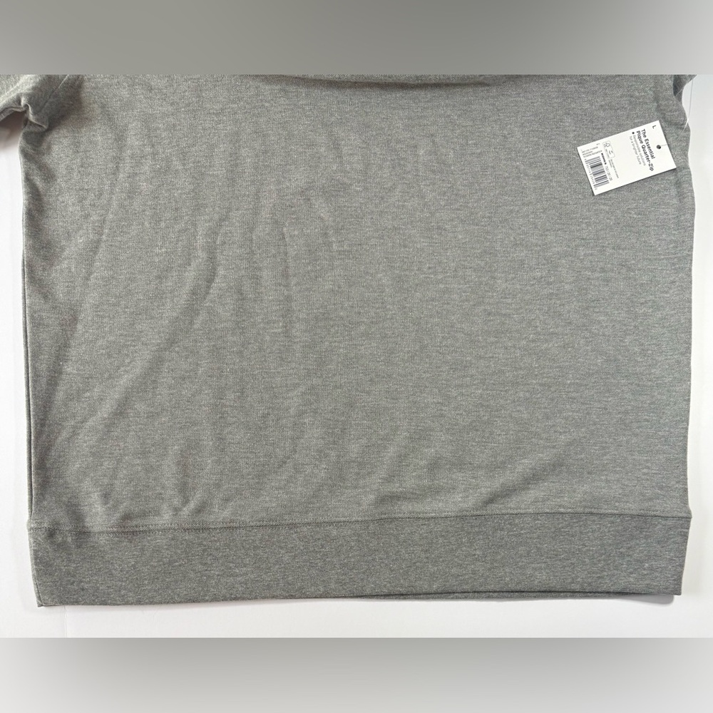 NWT Sonoma Men’s Essential Pique Quarter-Zip Heather Gray Size L - Picture 4 of 13